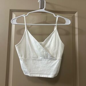 White Wrap Top